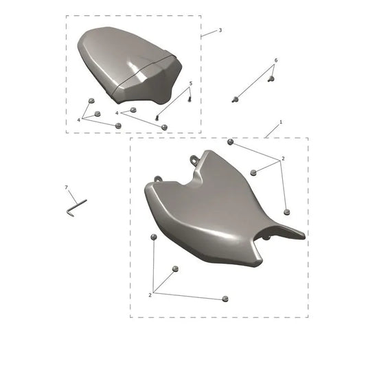 Selle Daytona 660 VIN jusqu'au CM3406 Micro-Fiche