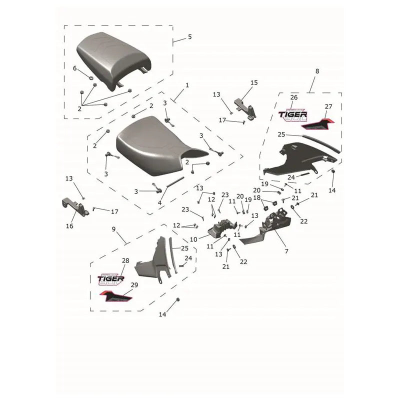 Selle Tiger 900 Desert Micro-Fiche