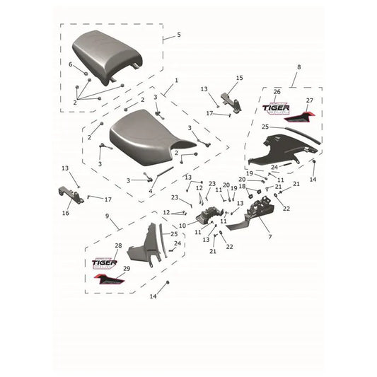 Selle Tiger 900 Desert Micro-Fiche