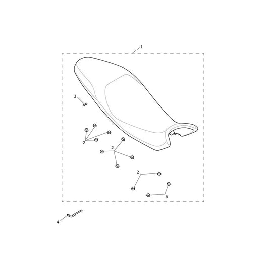 Selle Tiger Sport 660 VIN jusqu'au CB9285 Micro-Fiche