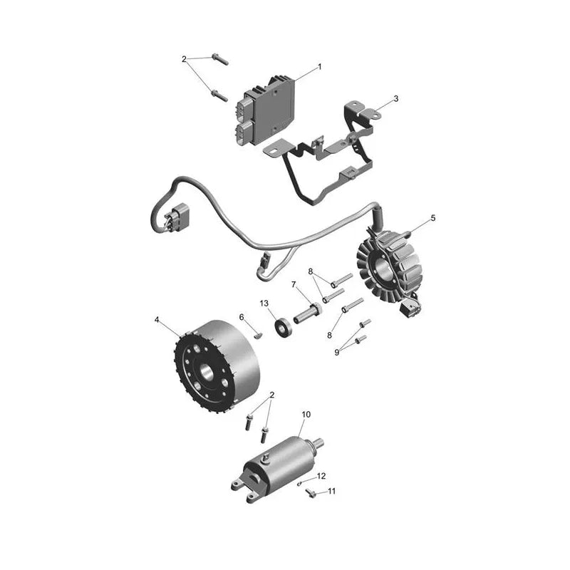 Starter Alternateur Daytona 660 VIN jusqu'au CM3406 Micro-Fiche