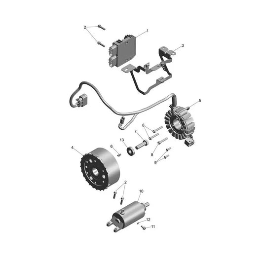 Starter Alternateur Daytona 660 VIN jusqu'au CM3406 Micro-Fiche