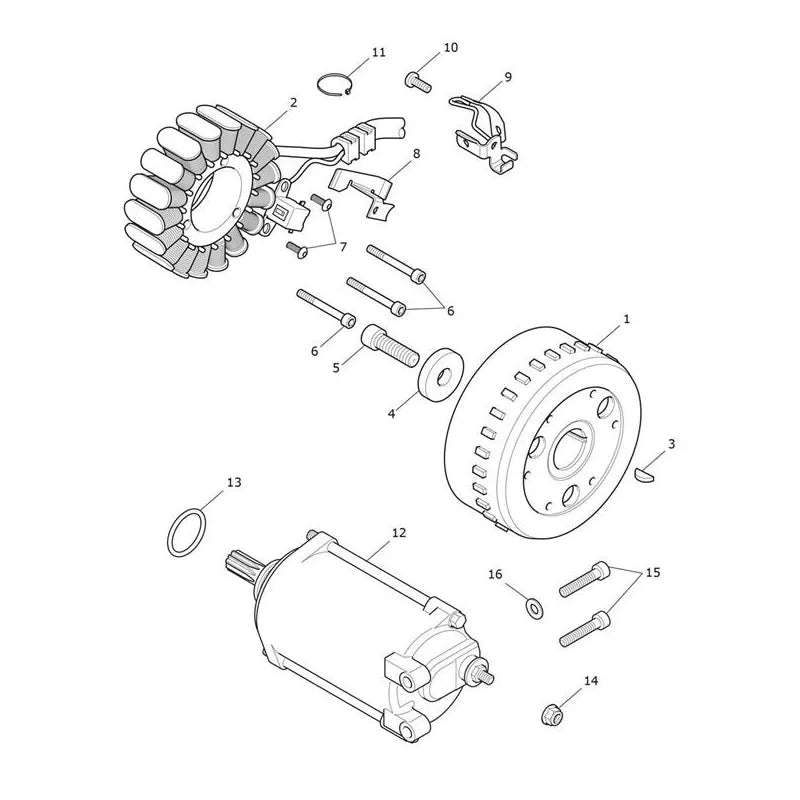 Starter Alternateur Rocket 3 GT Micro-Fiche