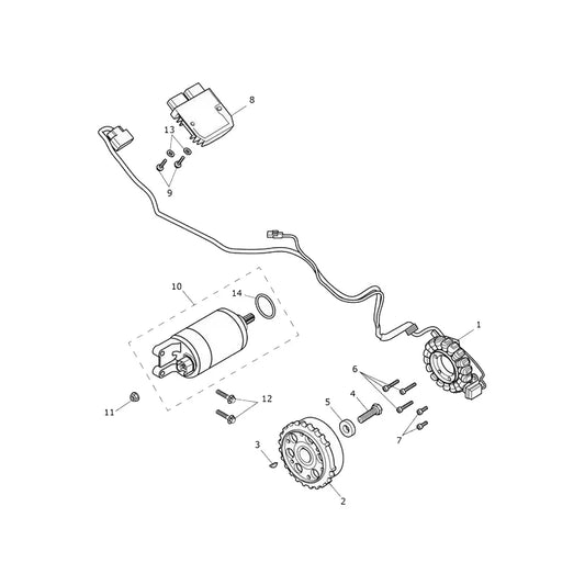 Starter Alternateur Speed Triple 1200 RR Micro-Fiche