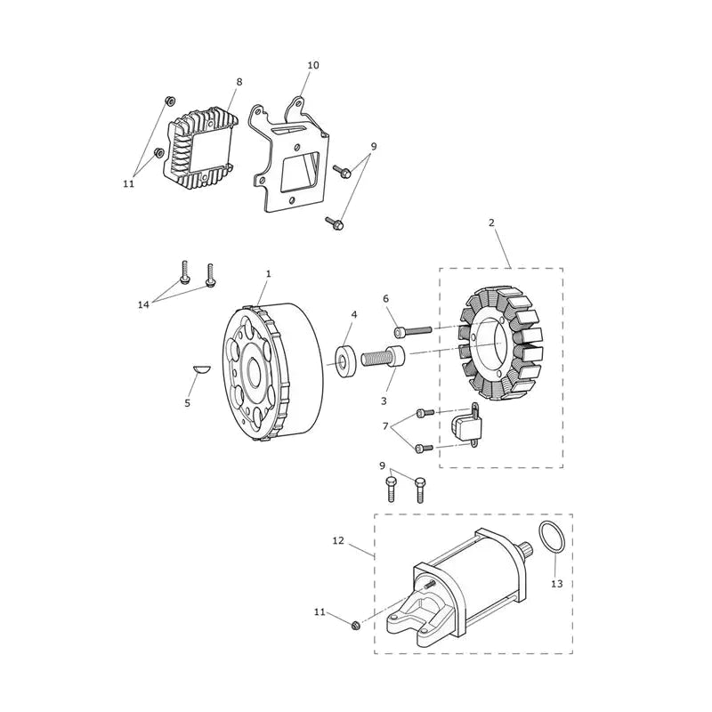 Starter Alternateur Street Triple 765RS (VIN à partir de BF1297)