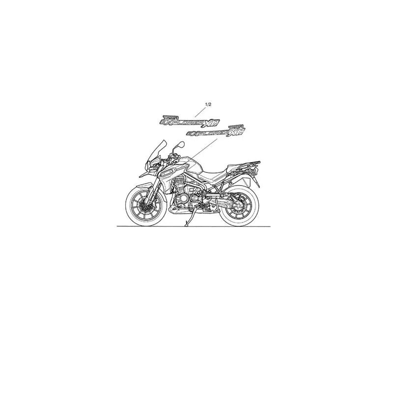Stickers Tiger Explorer XC (VIN jusqu’au 740276) Micro-Fiche