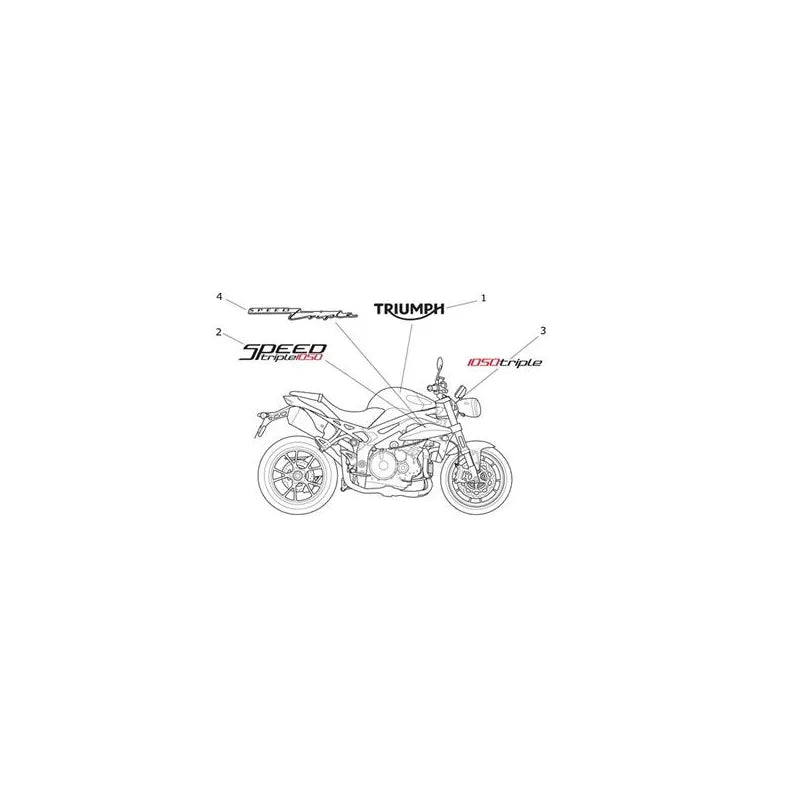 Stickers VIN à partir de 657553 Speed Triple 1050 Micro-Fiche