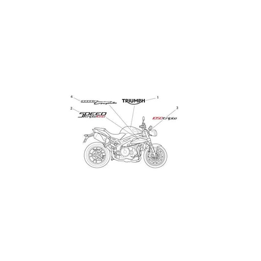 Stickers VIN à partir de 657553 Speed Triple 1050 Micro-Fiche