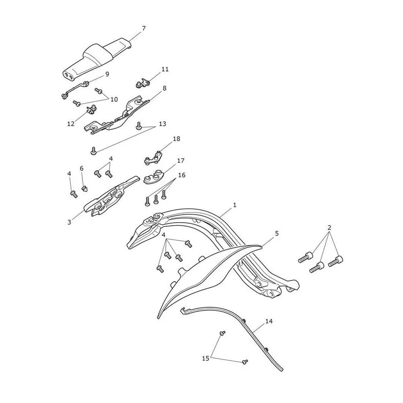 Support de plaque d'immatriculation Rocket 3 R Micro-Fiche