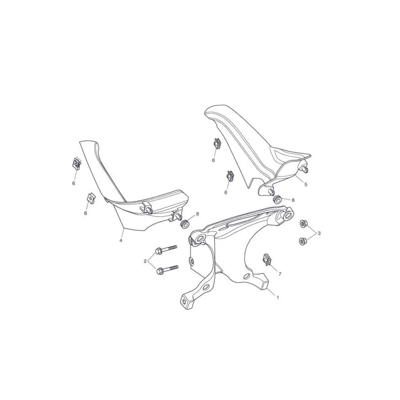 Support de Tête de Fouche Tiger 1050 (VIN 287504 à 570058) Micro-Fiche