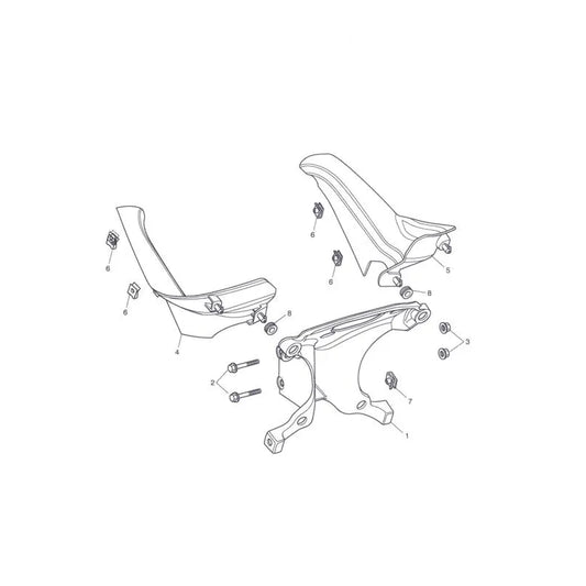 Support de Tête de Fouche Tiger 1050 (VIN 287504 à 570058) Micro-Fiche