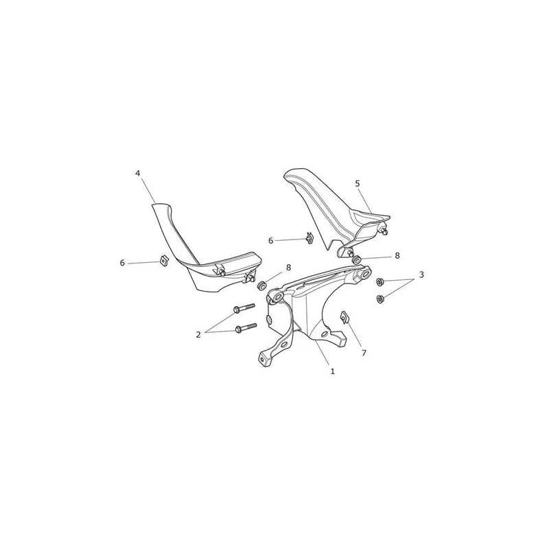 Support de Tête de Fouche Tiger Sport 1050 VIN 570059 à 750469 Micro-Fiche
