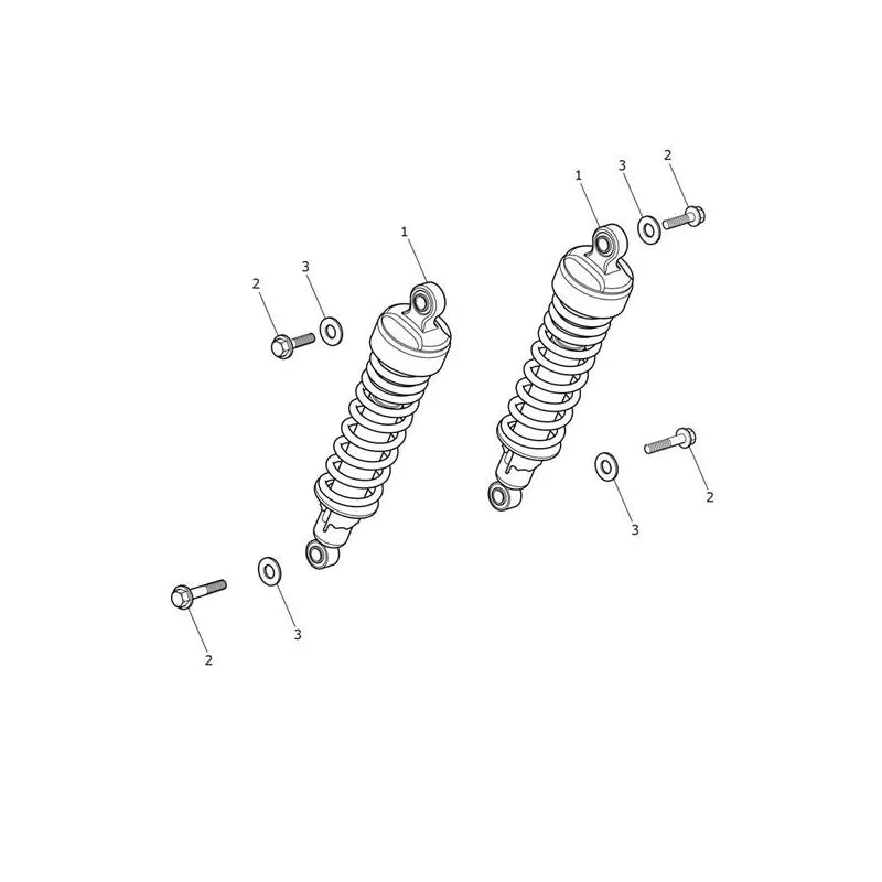 Suspension Arrière Bonneville T100 VIN AC5927 à CL9403 Micro-Fiche