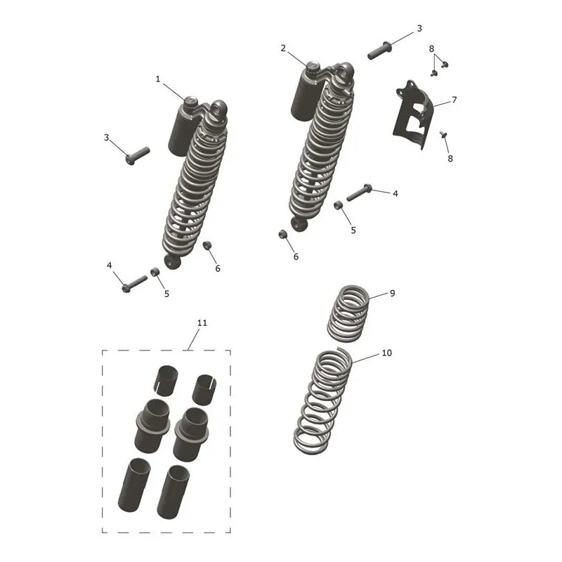 Suspension Arrière Scrambler 1200 XE VIN à partir de CL1737 Micro-Fiche