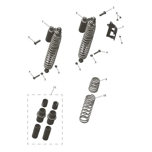 Suspension Arrière Scrambler 1200 XE VIN à partir de CL1737 Micro-Fiche