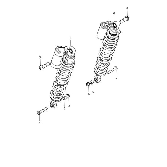Suspension Arrière Scrambler 1200 X Micro-Fiche