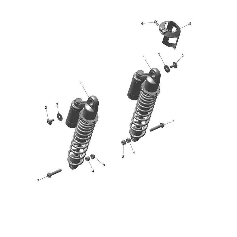Suspension Arrière Scrambler 900 VIN à partir de CM9964 Micro-Fiche
