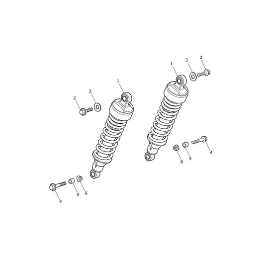 Suspension Arrière Speed Twin 1200 VIN AE2311 à CA0786 Micro-Fiche