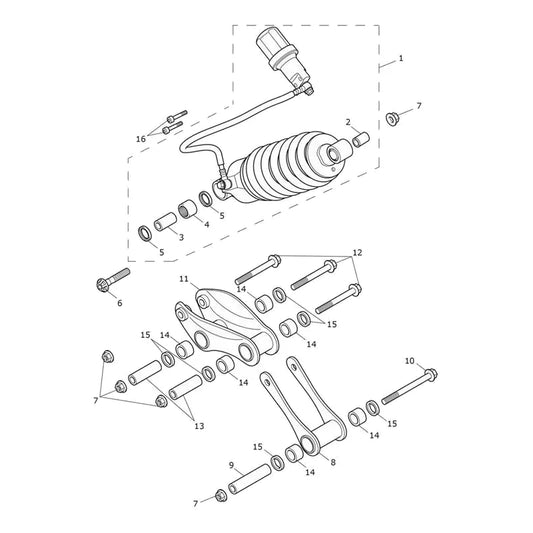 Suspension Arrière Tiger Sport 660 à partir de CN4034 Micro-Fiche