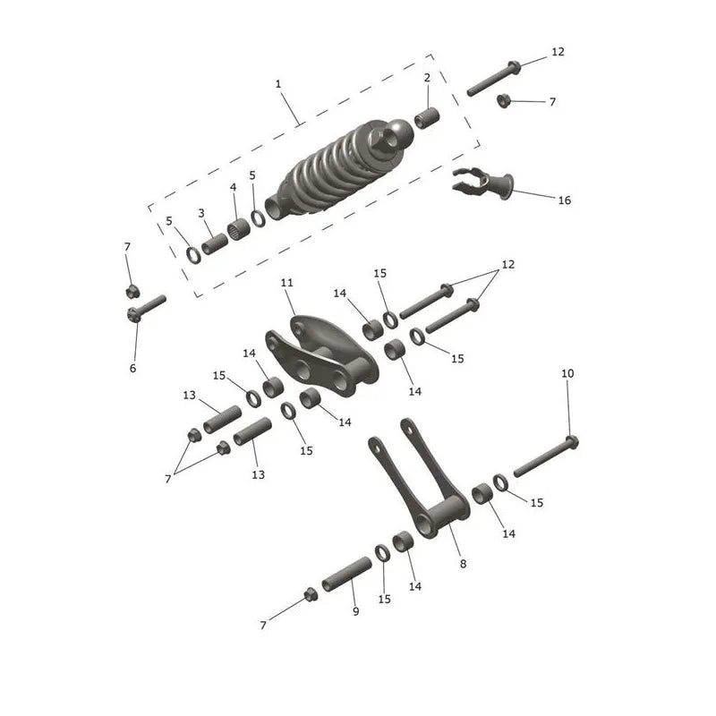 Suspension Arrière Trident 800 Micro-Fiche