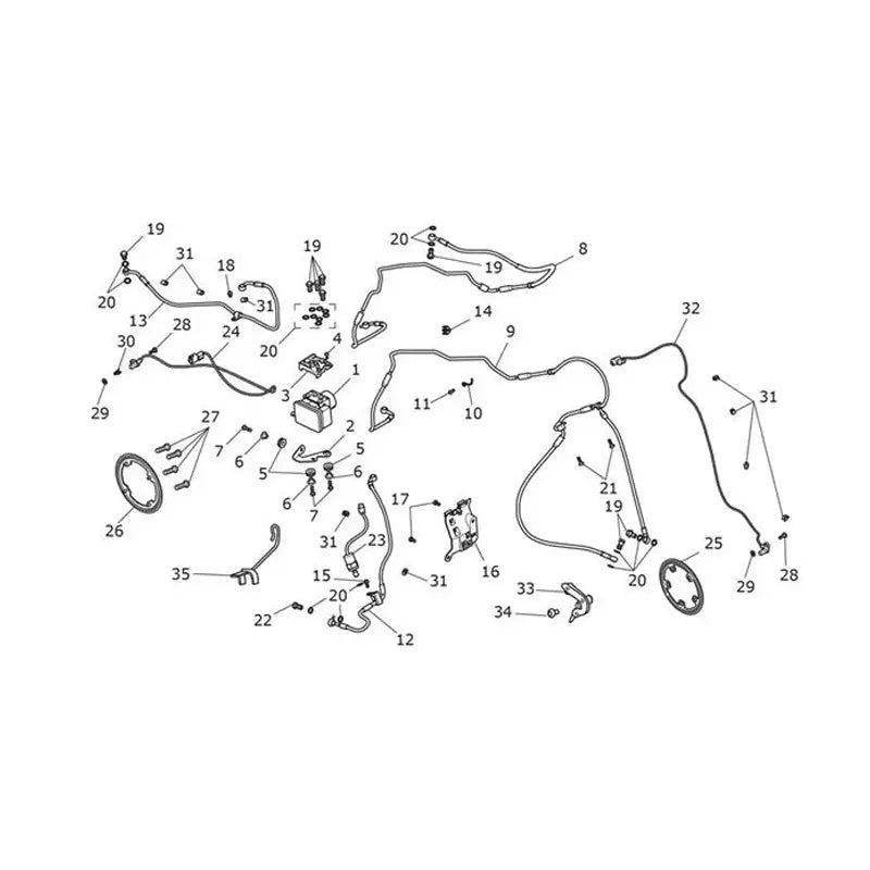 Système ABS Scrambler 1200 XE VIN jusqu'au AC8498 Micro-Fiche