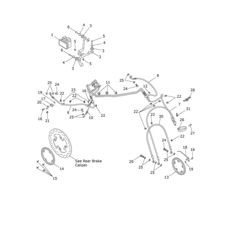 Système ABS Tiger 800 XCA (VIN 674842 à 855531) Micro-Fiche