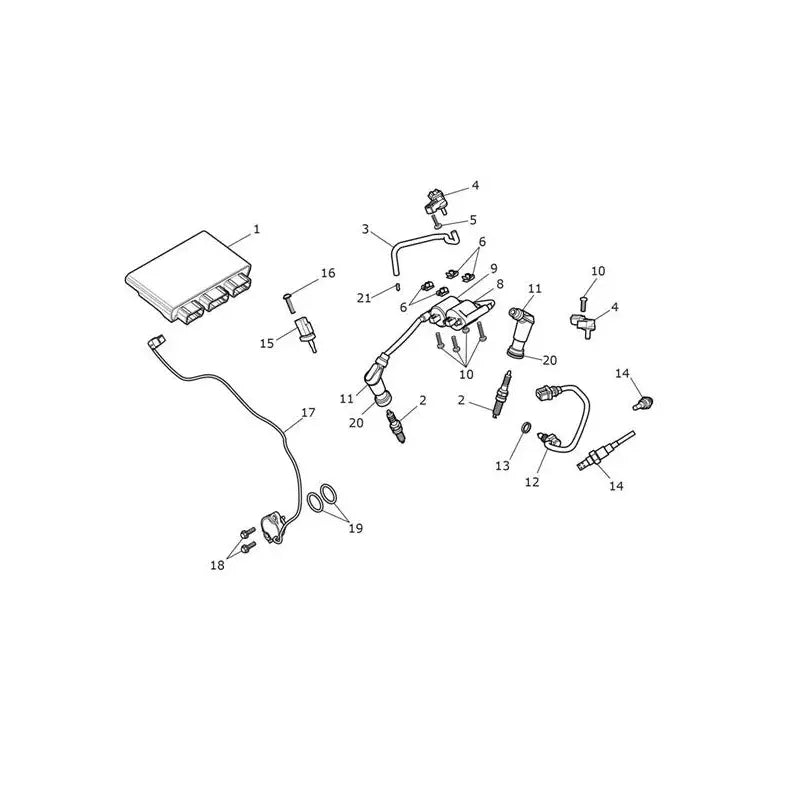 Système de Gestion Moteur Bonneville T100 VIN à partir de CL9404 Micro-Fiche