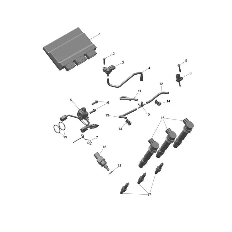 Système de Gestion Moteur Daytona 660 VIN jusqu'au CM3406 Micro-Fiche