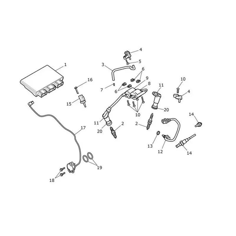 Système de Gestion Moteur Street Scrambler 900 VIN à partir de AB9837 Micro-Fiche