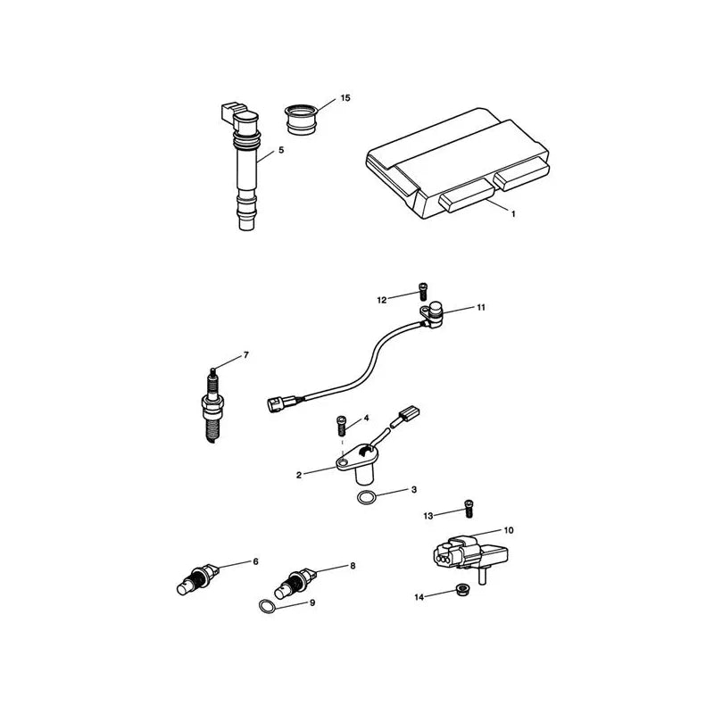 Système de Gestion Moteur Tiger 1050 (VIN 287504 à 570058) Micro-Fiche