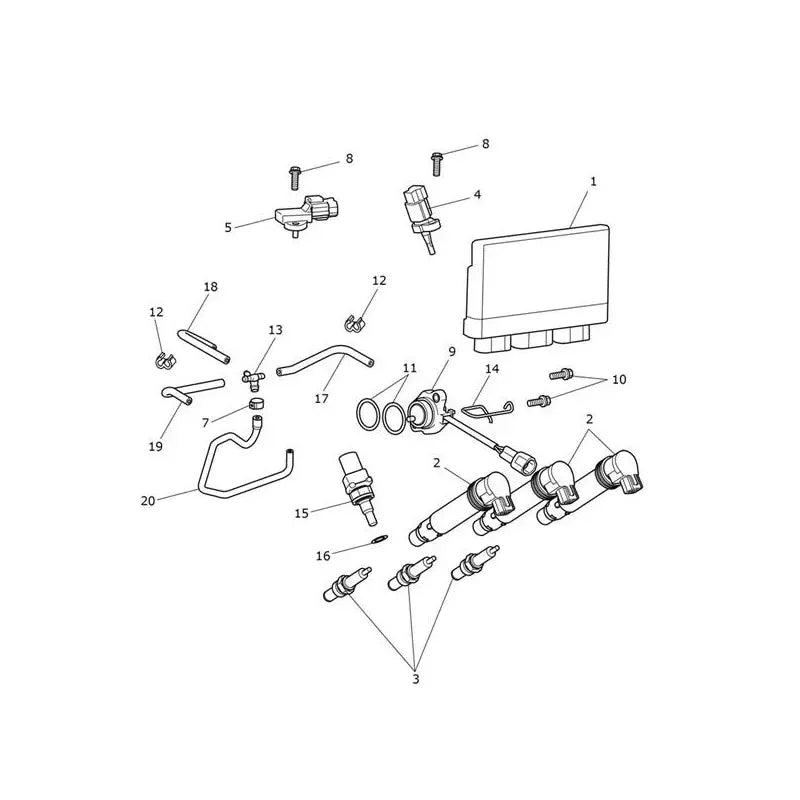 Système de Gestion Moteur Tiger 900 GT Pro VIN à partir de BP5373 Micro-Fiche