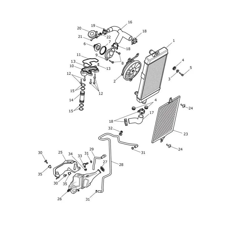 Système de Refroidissement Bonneville T120 VIN AC6130 à CL9402 Micro-Fiche