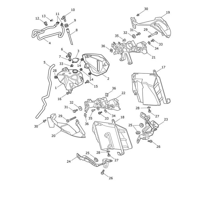 Système Refroidissement Chassis Tiger 1200 Alpine Micro-Fiche