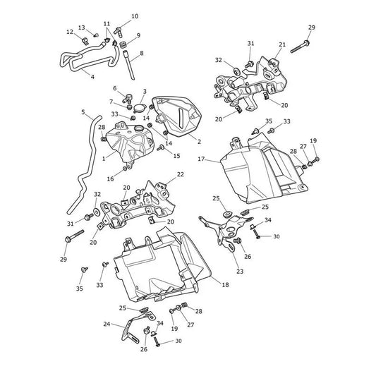 Système Refroidissement Chassis Tiger 1200 GT Explorer Micro-Fiche