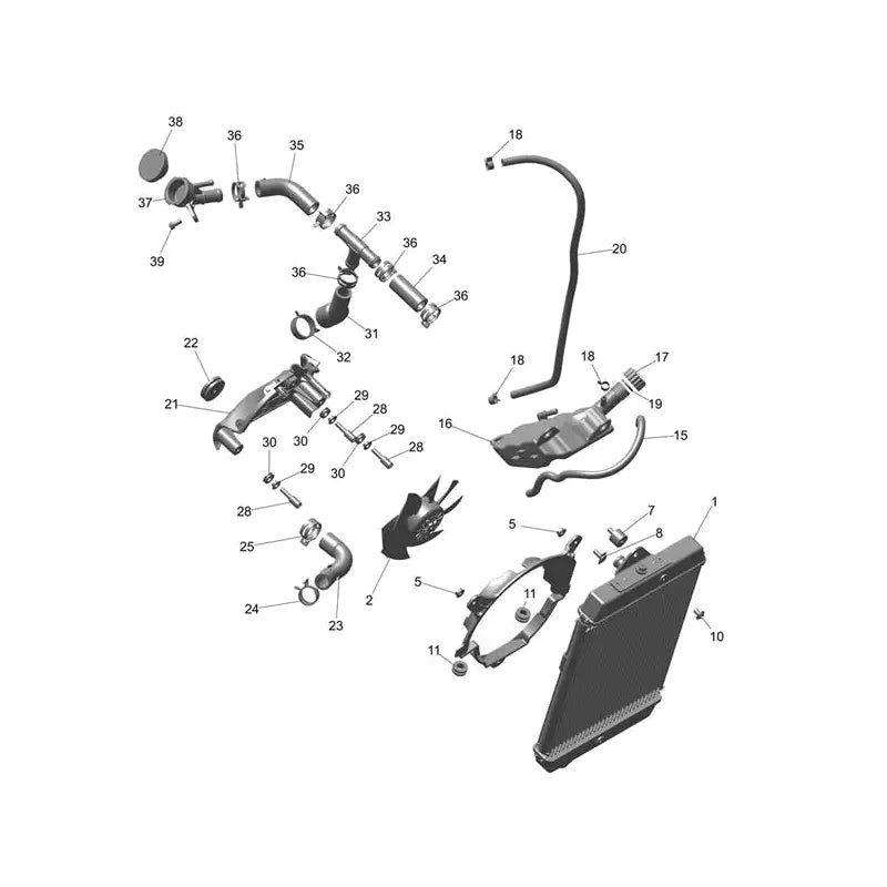 Système de Refroidissement Scrambler 400 XC Micro-Fiche