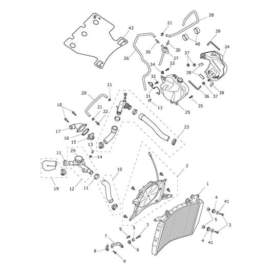 Système de Refroidissement Speed Triple 1200 RR Micro-Fiche