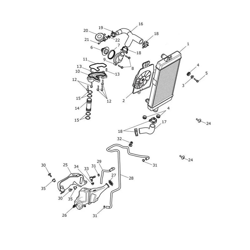 Système de Refroidissement Speed Twin 900 VIN jusqu'au CB9309 Micro-Fiche