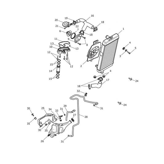 Système de Refroidissement Speed Twin 900 VIN jusqu'au CB9309 Micro-Fiche