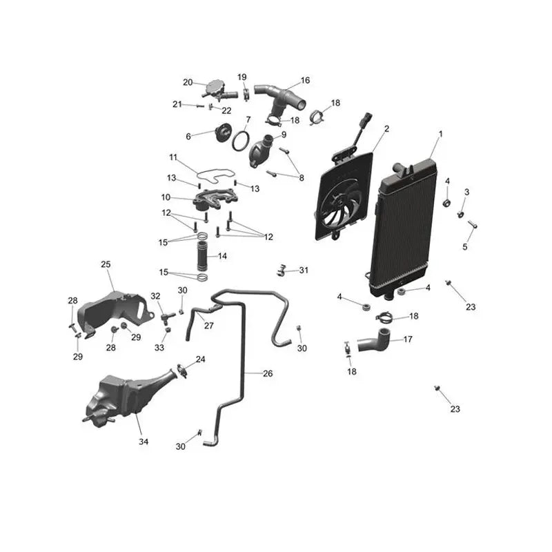 Système de Refroidissement Speed Twin 900 VIN à partir de CB9310 Micro-Fiche