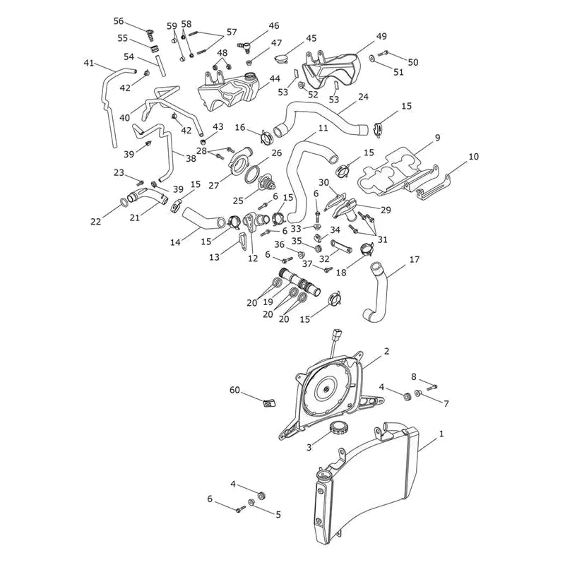 Système de Refroidissement Street Triple 765R (VIN 806646 à 982751)