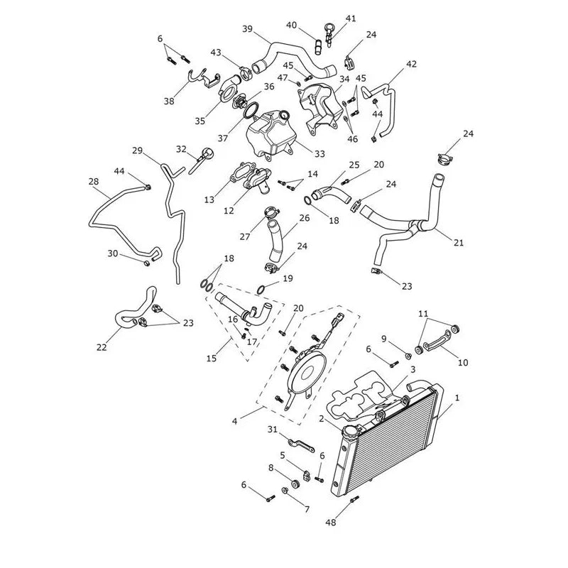 Système de Refroidissement Trident 660 Vin jusqu'au CB1389 Micro-Fiche
