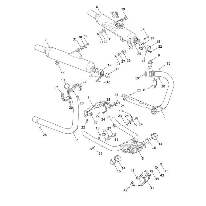 Système d'Échappement Bonneville T120 VIN à partir de CL9403 Micro-Fiche