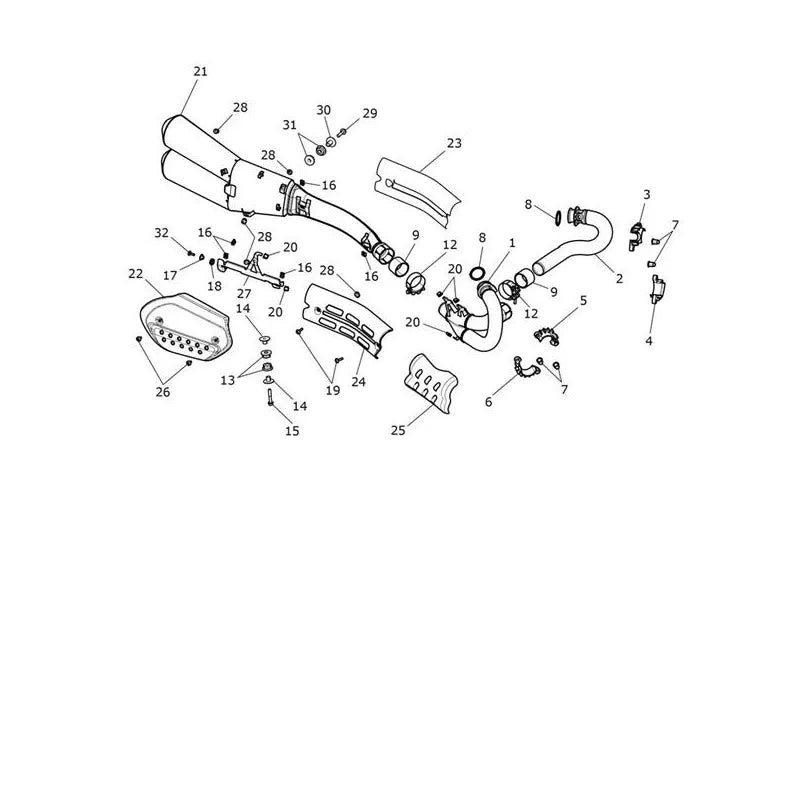 Système d'Échappement Scrambler 1200 X Micro-Fiche