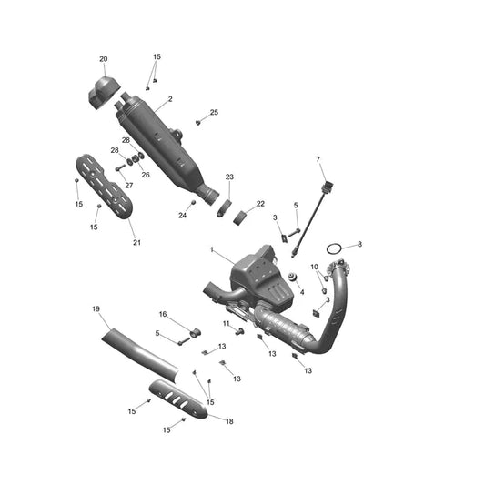 Système d'Échappement Scrambler 400 X Micro-Fiche