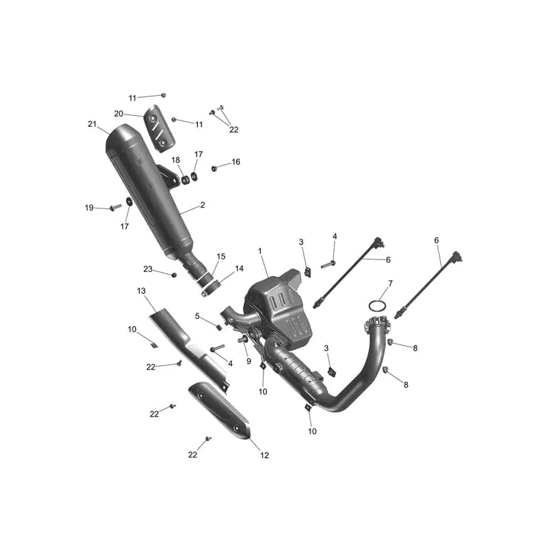 Système d'Échappement Thruxton 400 Micro-Fiche