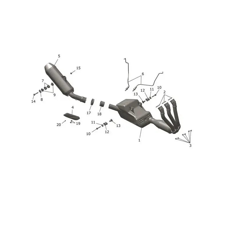 Système d'Échappement Trident 800 Micro-Fiche