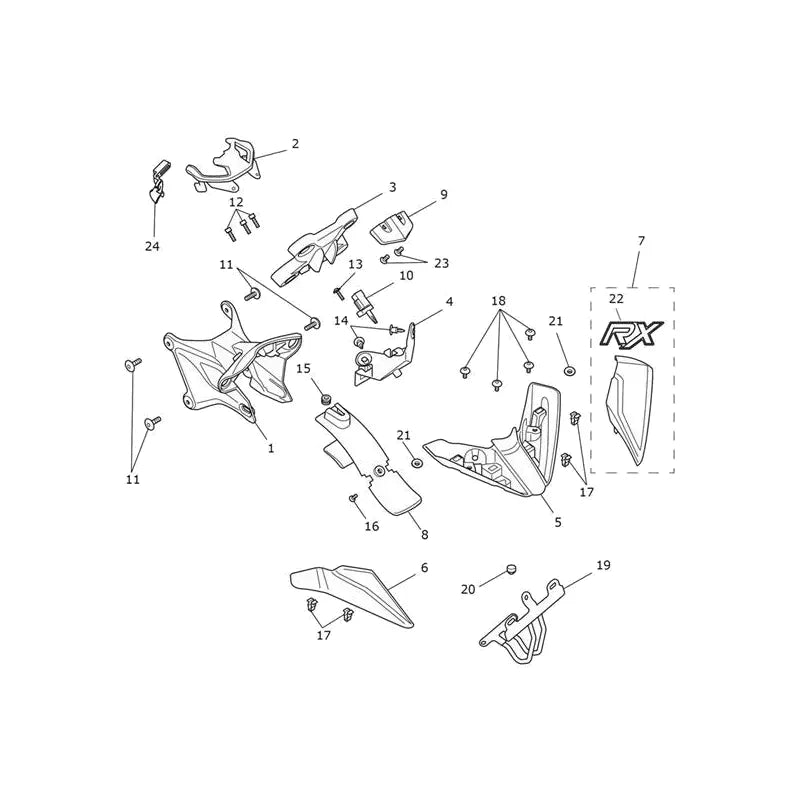 Tête de Fourche Speed Triple 1200 RX Micro-Fiche