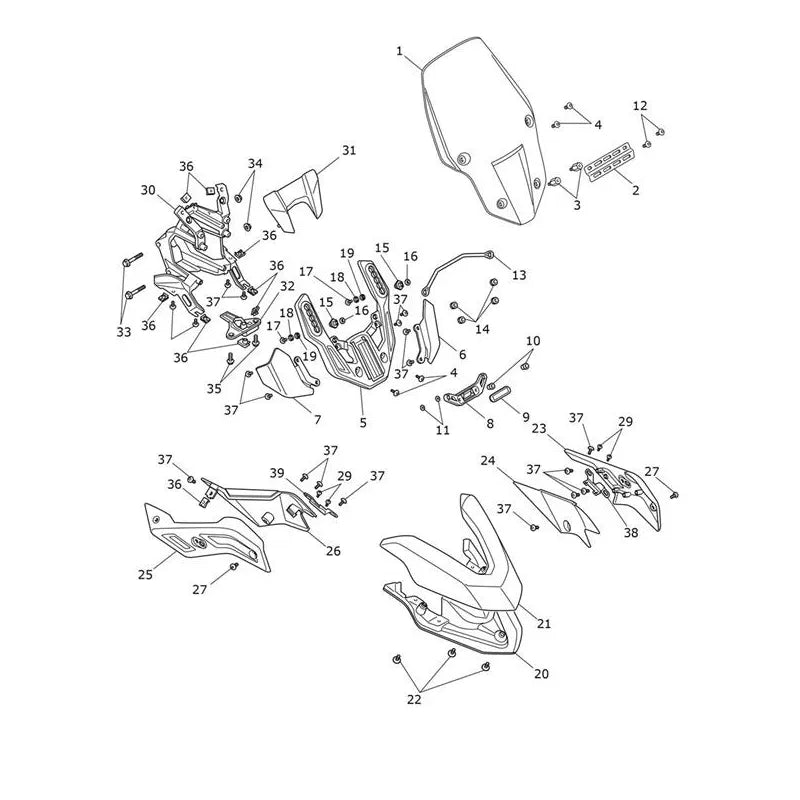 Tête de Fourche Tiger 850 Sport Micro-Fiche