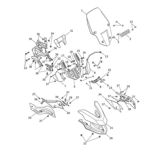 Tête de Fourche Tiger 850 Sport Micro-Fiche