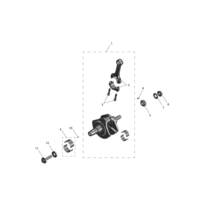 Vilebrequin & Bielles Tracker 400 Micro-Fiche
